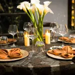 L'estetica della tavola: come i colori e i materiali influenzano l'umore degli ospiti a cena